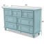 Commode 7 tiroirs Kolya - Finition bleue-1127998581
