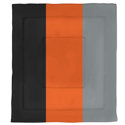 Édredon réversible simple en microfibre College Stripes South Bend