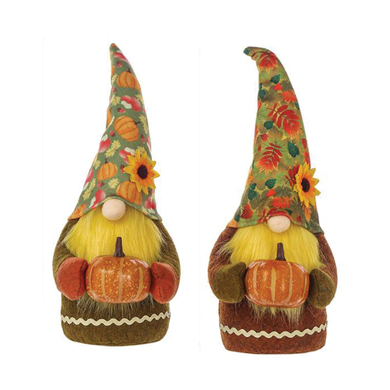 2 Piece Fall Harvest Gnomes Set