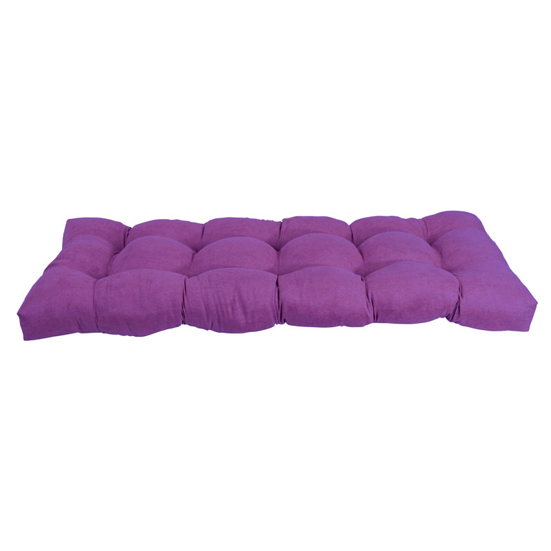 Coussin de siège en microsuède pour l'intérieur, L 46 po x P 19 po, Ultraviolet