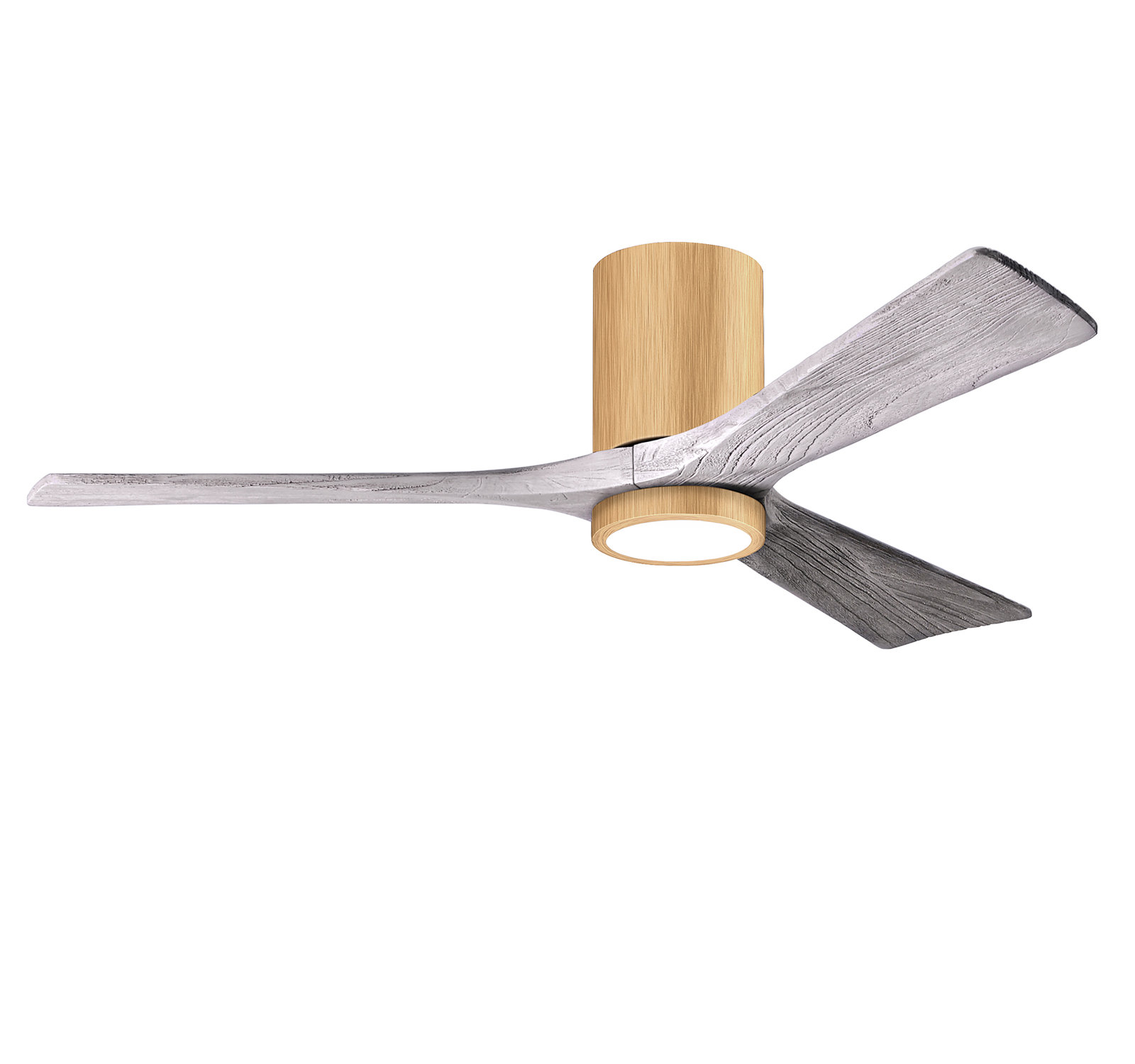 Olivier Ceiling Fan with LED Light Kit, Light Maple, 52", Barn Wood Tone