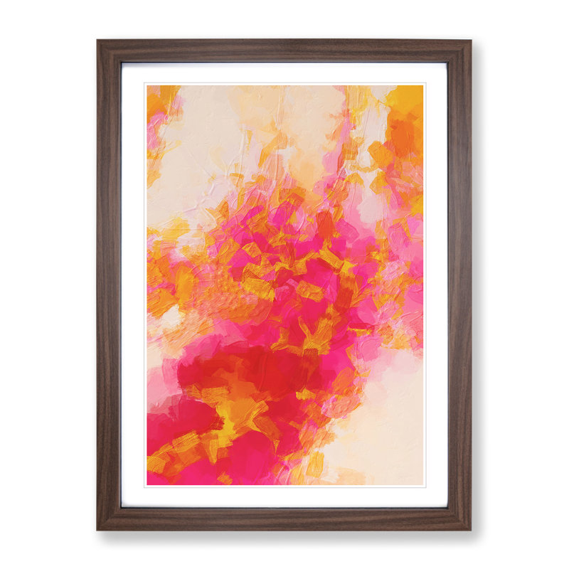 Enticing Abstract - Framed Print, 46cm H x 34cm W, Walnut