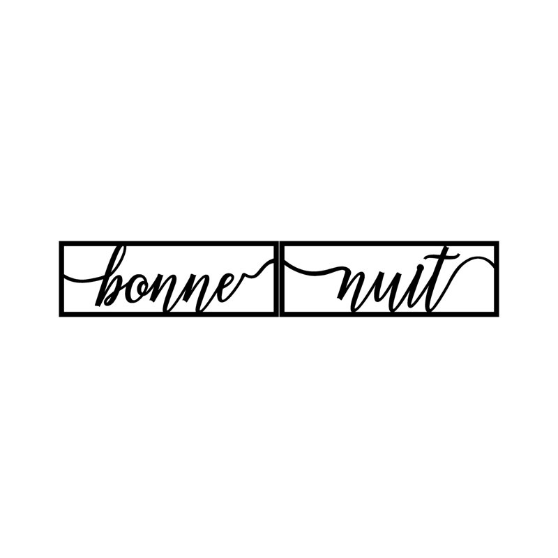 Accessoire mural élégant en métal, finition noire, 35,4 po x 5,9 po | 100% métal, épaisseur: 0,06 pouce | Légère à 1,0 lb, conception facile à suspendre au mur | Parfait pour la décoration intérieure et les espaces modernes