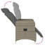 Chaise de jardin inclinable Vidaxl-116120050-116120053