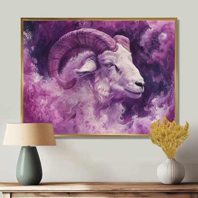 «Mauve et blanc» Astrologie Bélier ascendant II - Astronomie Bélier, art mural