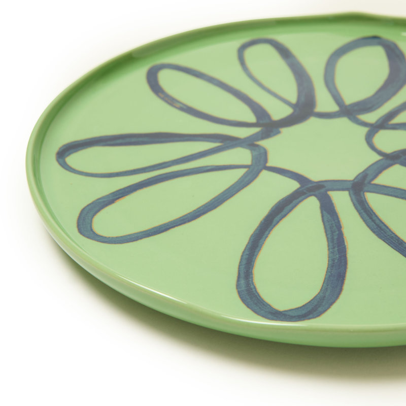 Amalfi Service Charger Plate - Lime - 12.6", Green