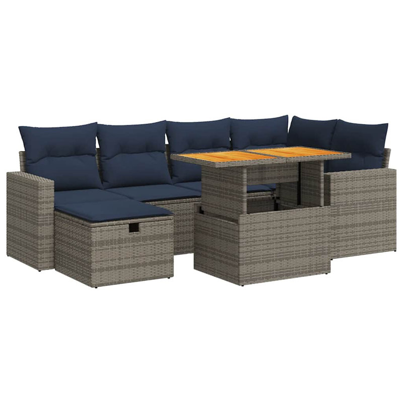 55cm Wide Patio Sofa with Cushions