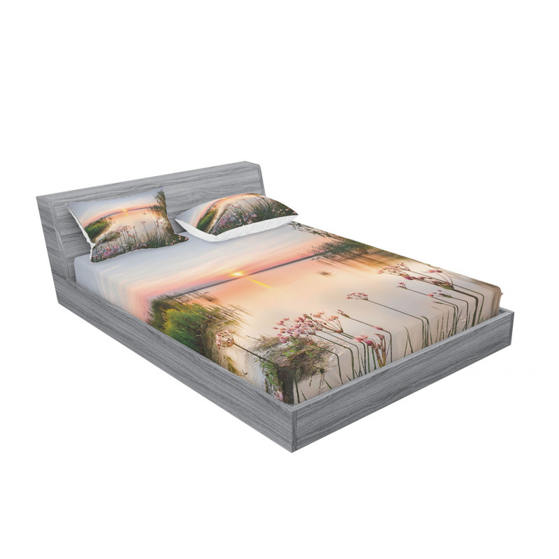 Microfiber Sheet Set, Full/Double Sheet Set with Fitted Sheet