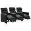 Ensemble de salon inclinable capitonné noir Kryton