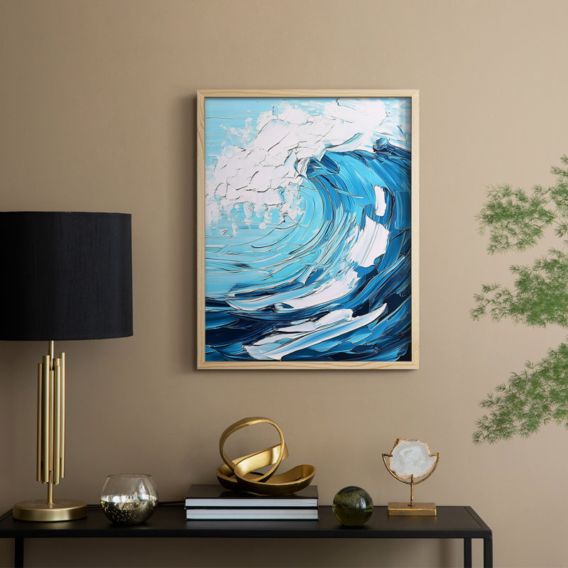 NAUTICAL Series XC Framed Print - Solid Wood, Natural, 11" H x 9" W