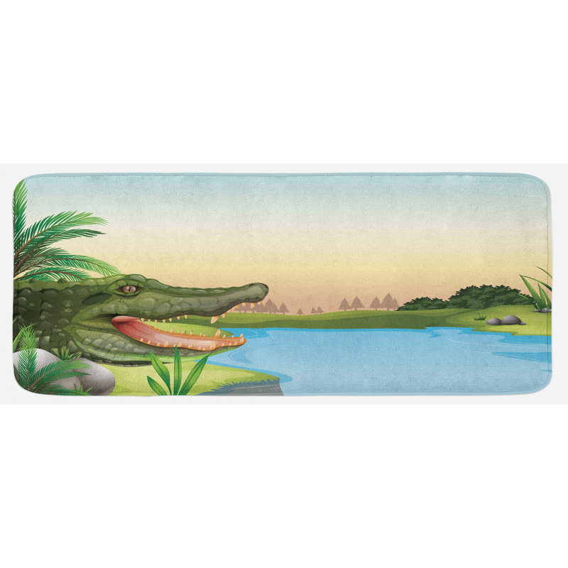 Tapis de cuisine reptile