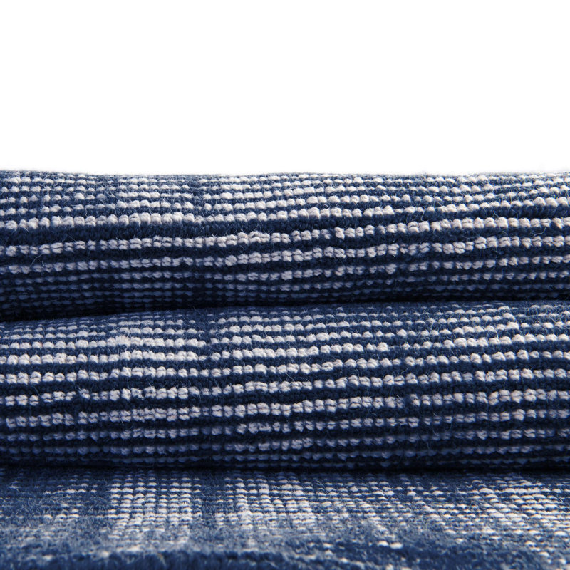 Liabah Wool Striped Indoor Rug, Round 7'