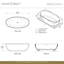 Barcelona 70.5'' L Freestanding Soaking Bathtub-58707774