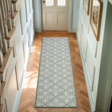 Austell Machine Woven Synthetic Geometric Area Rug