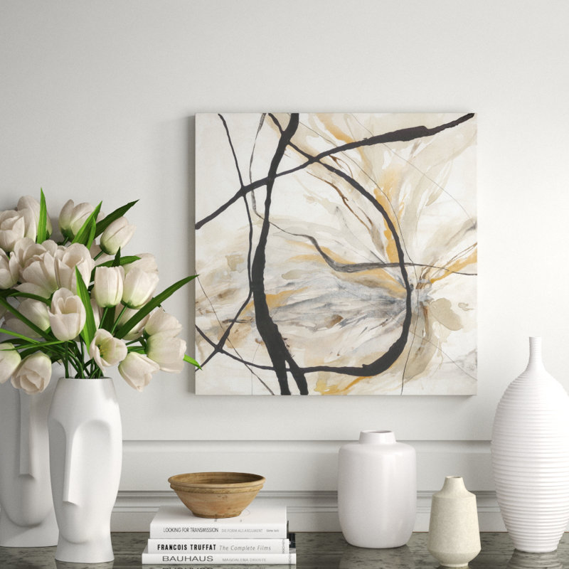 The Warmth Of Summer Print by Barclay Butera, Hand Embellishment Glaze, 40" H x 40" W x 1.5" D