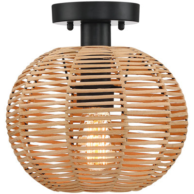Yingst Wood Semi Flush Mount