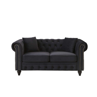 Modern Chesterfield Velvet Sofa with Button Tufted Design
