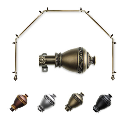 Tringle à rideaux simple réglable 0,81 po Keyla