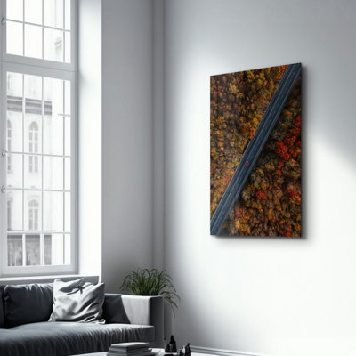 Elegant Tempered Glass Wall Art Painting, 13.8 x 21.7 inches | 100% Tempered Glass, Thickness: 0.16 inches | UV Printed for Vibrant Colors | Perfect for Home Decor, Living Room, & Office Spaces