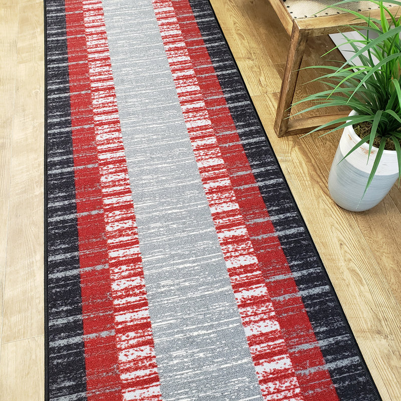 Zlatkus Striped Indoor Rug, Runner 1'10" x 6'9"