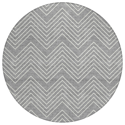Machine Washable Indoor/Outdoor Kerwin ACN2390 Geometric Rug