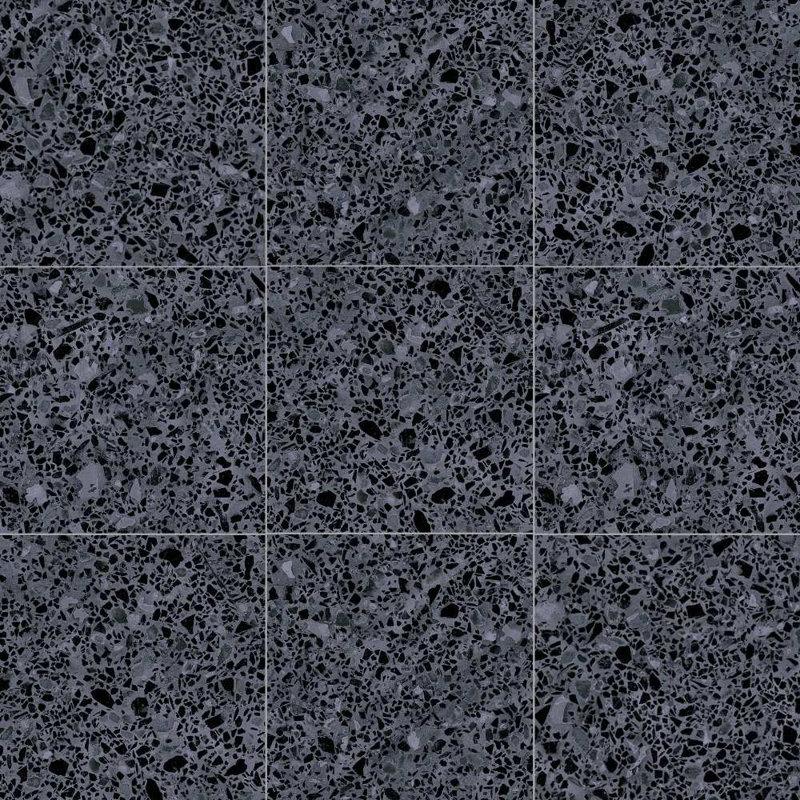 Carreau de porcelaine mat 8 po x 8 po Terrazzo, Nacar blanc