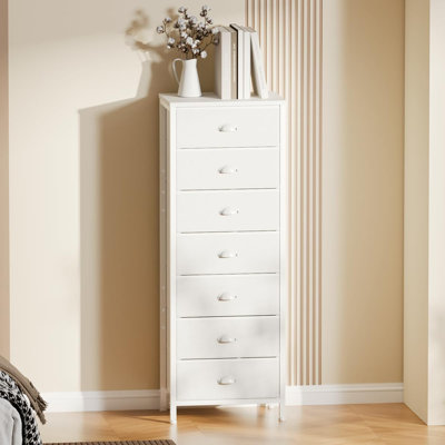 Hautes commodes avec 7 bacs en tissu