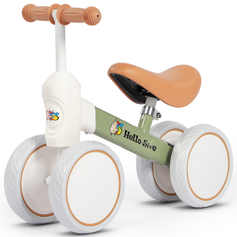 Joolihome Push/Pull Ride On, Green/White/Brown