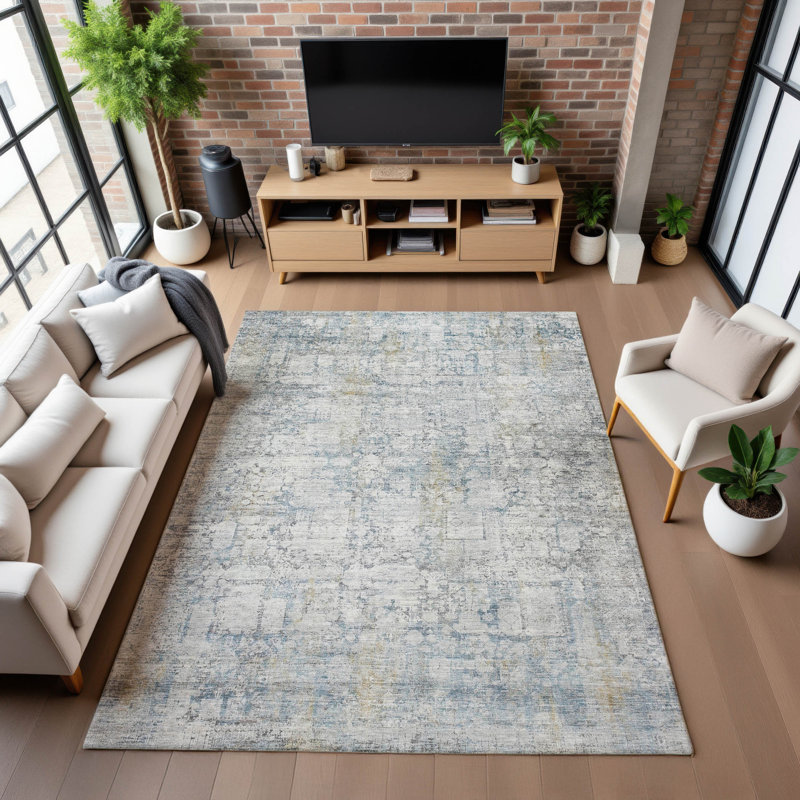 Premium Machine Washable Maag AMF1764 Modern Rug, Rectangle 8' x 10'
