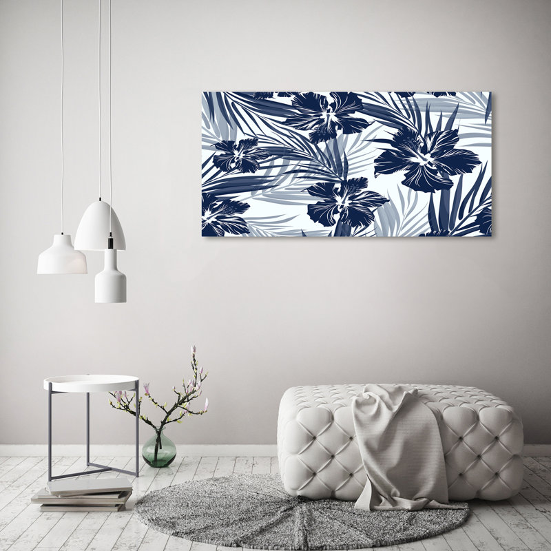 Tropical Flowers - Wrapped Canvas Print