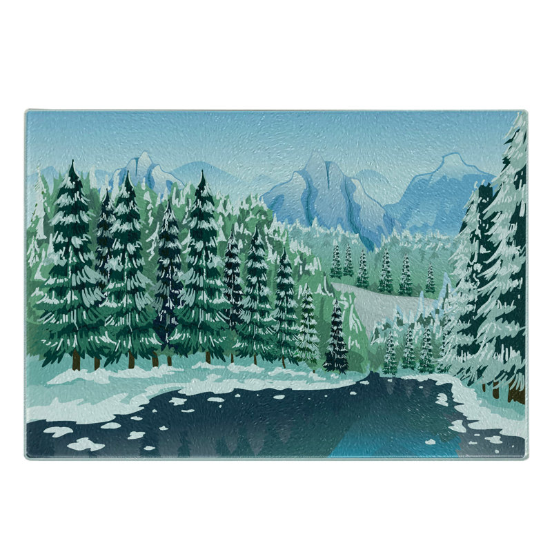 Planche à découper en verre trempé Ambesonne