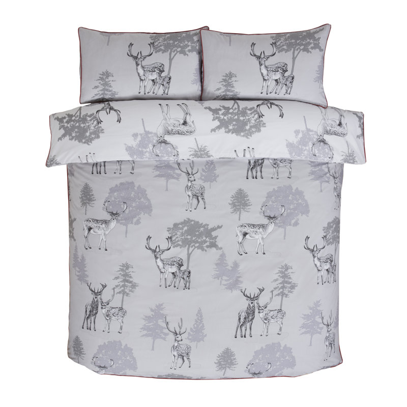 Catron Percale Abstract Duvet Cover with Pillowcases, King Duvet Cover + 2 Standard Pillowcases