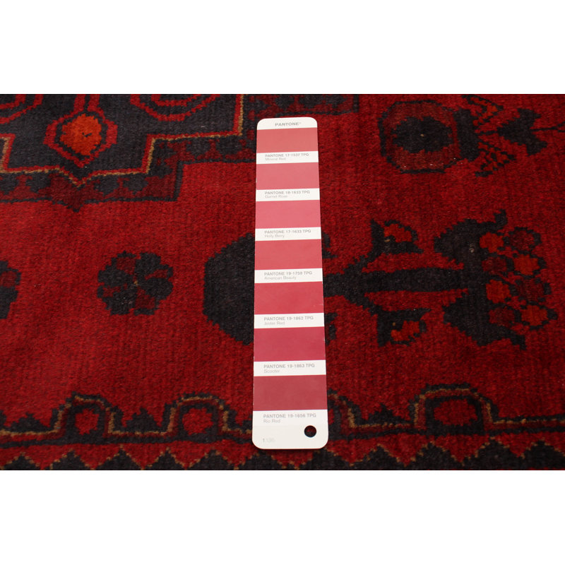 Tapis unique en laine noué à la main 3 pi 7 po x 4 pi 11 po nouvel âge Blithe