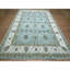 Tapis bleu en laine 9 pi 1 po x 12 pi Agra Shah Abbas Vines