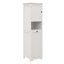 Armoire de trieuse à linge blanche - une porte, compartiment, E1, finition peinte, capacité de charge de 60 lb, économie d'espace, surface de peinture stable à assemblage simple, porteuse, facile à construire rapidement, facilement et