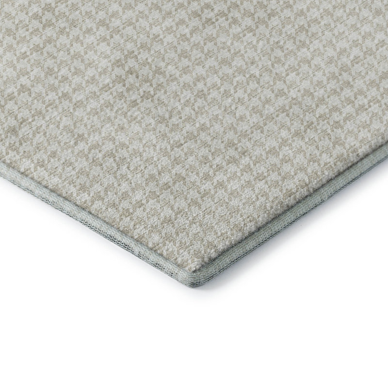 Premium Machine Washable Paullette AMF137 Linen Rug, Round 8'