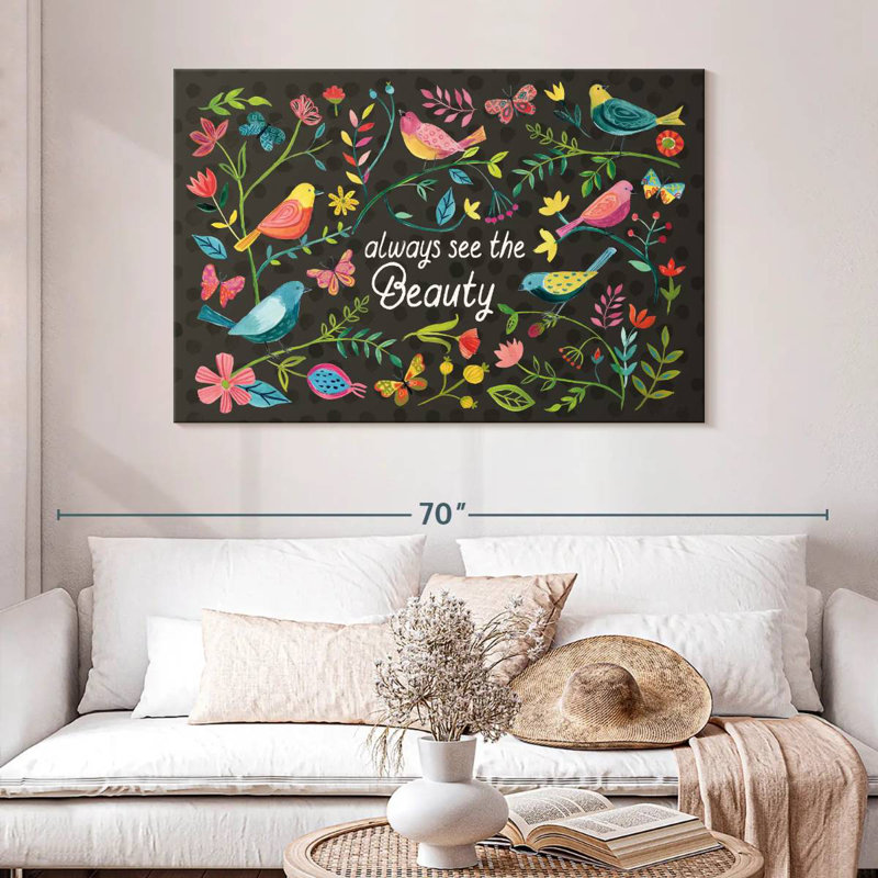 Tergel Budding Beauty Dark, 32" H x 48" W