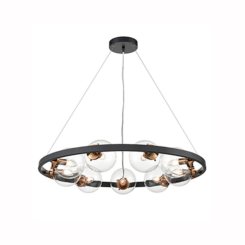 Leavenworth 9 - Light Waggon Wheel Chandelier