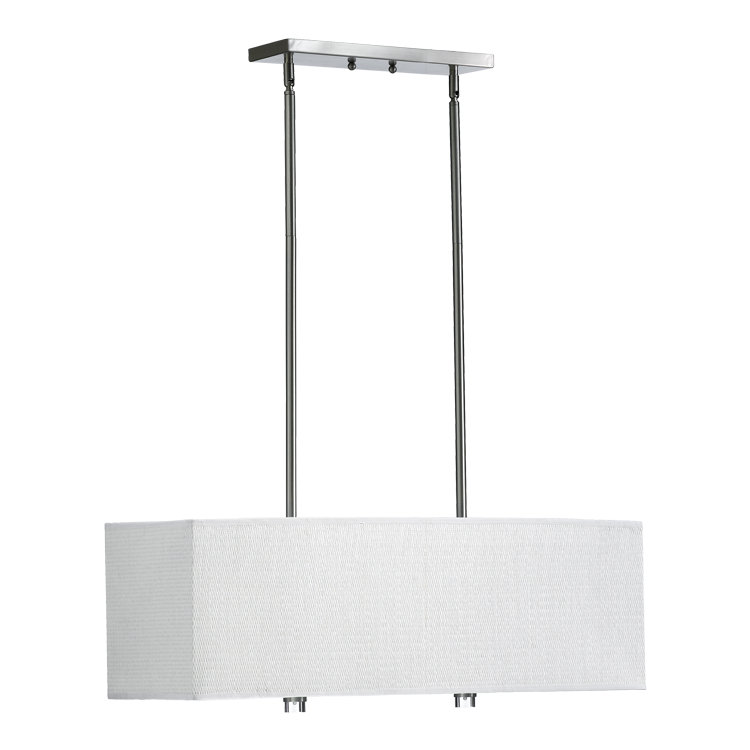 Luminaire suspendu linéaire pour îlot de cuisine 4 lumières Morelock