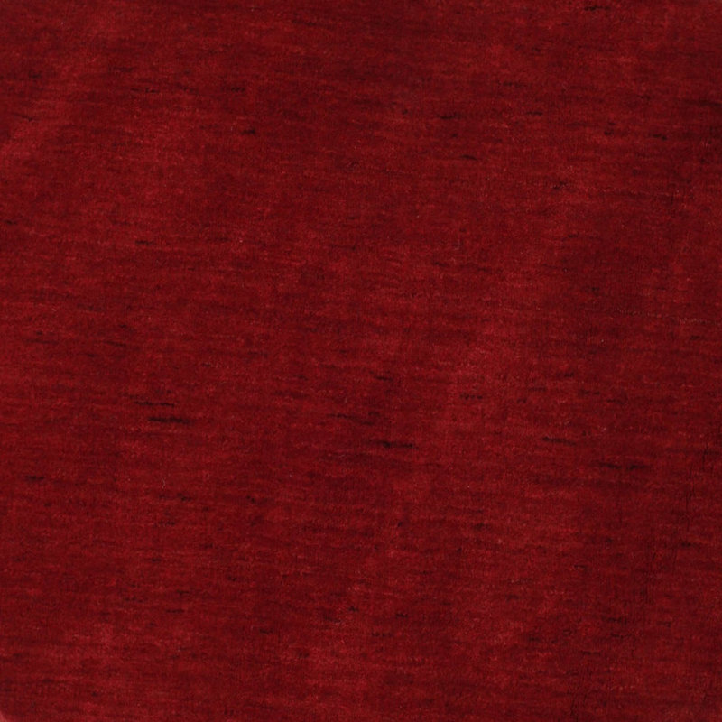 Tapis contemporain marron / rouge, Carré 7 pi