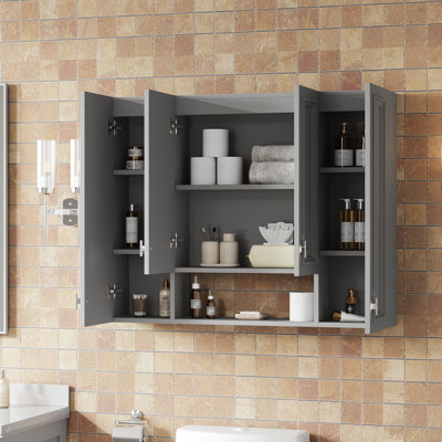 Modern Bathroom Cabinet with 5 Adjustable Shelves