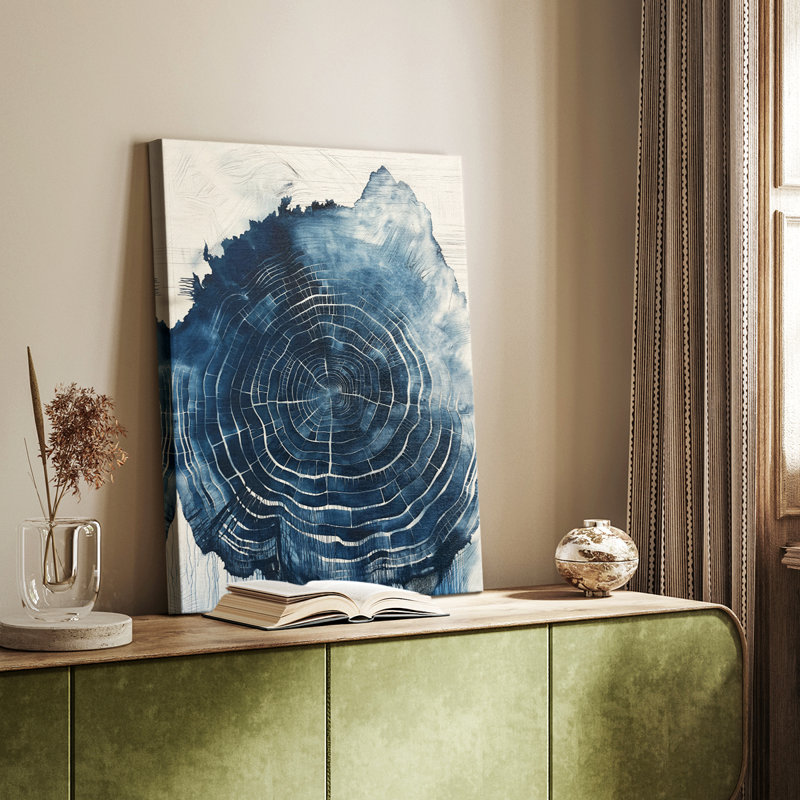 Série ABSTRACT CCIX - Toile tendue avec châssis Premium - Prêt à être accroché, H 12 po x l 8 po