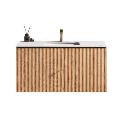 Jamell 42 Wall Mount Modern Bathroom Vanity