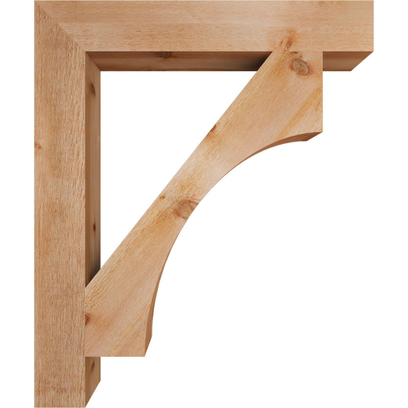 H 6 po x P 6 po Support en bois / corbeau, H 48 po x l 6 po x P 40 po, Cèdre rouge