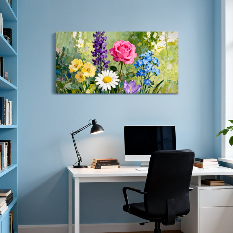 Plantes et fleurs, H 24 po x l 48 po