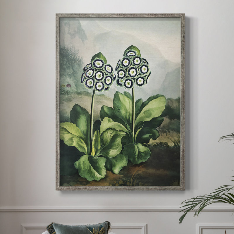 Temple of Flora XI Framed Print - Solid Wood, 21" H x 17" W