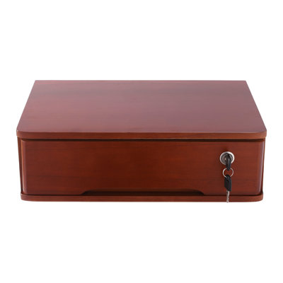 Organisateur de bureau en bois avec tiroirs verrouillables
