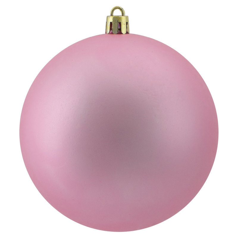 Boules de Noël incassables et mates, Rose