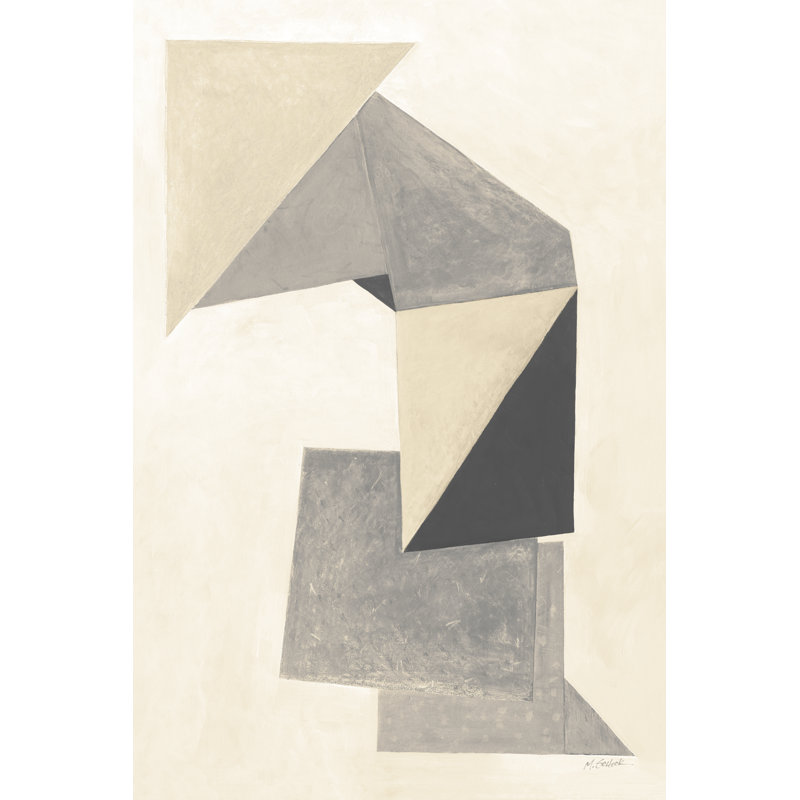 " Paper Trail Neutral " by Mike Schick, 12" H x 8" W x 1.25" D