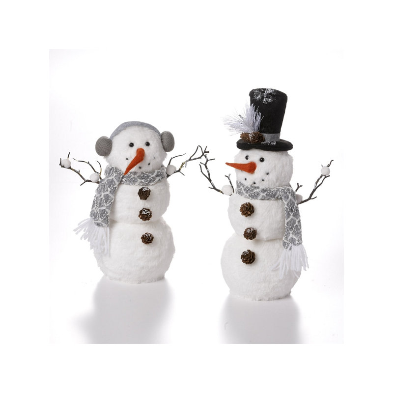 Ensemble de figurine pour bonhomme de neige debout 2 pièces Fleischman